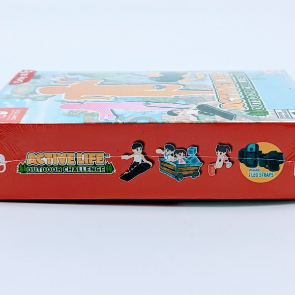 Active Life Outdoor Challenge Nintendo Switch Includes 2 Leg Straps New Sealed - Picture 6 of 7